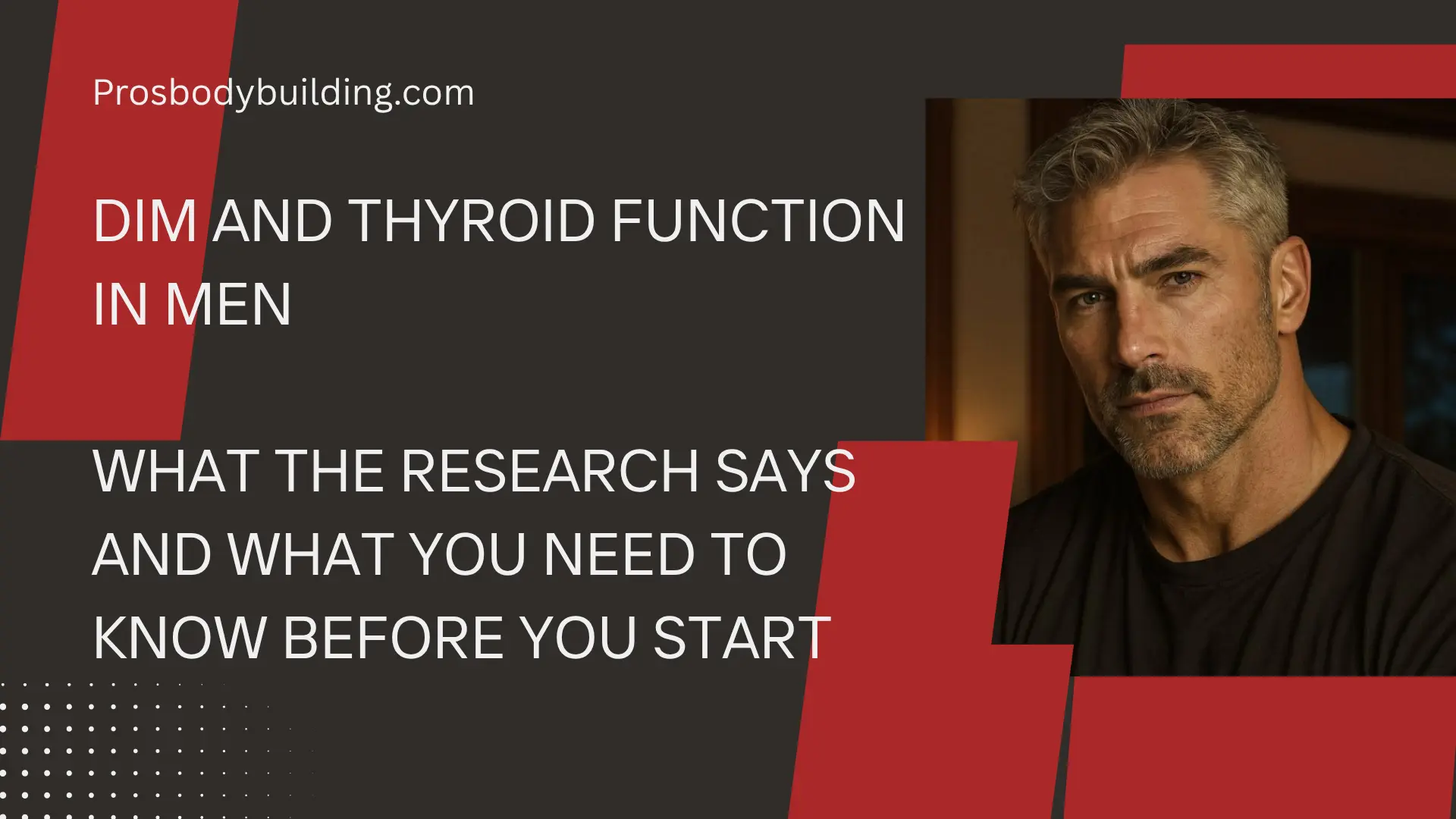 dim and thyroid function in men