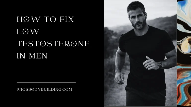 how to fix low testosterone