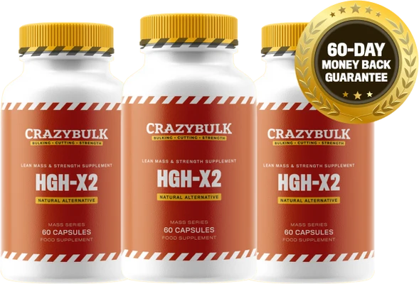 HGH-X2 by CrazyBulk legal HGH alternative bottle
